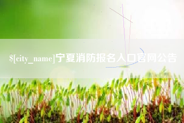 博尔塔拉蒙古宁夏消防报名入口官网公告