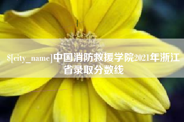 博尔塔拉蒙古中国消防救援学院2021年浙江省录取分数线
