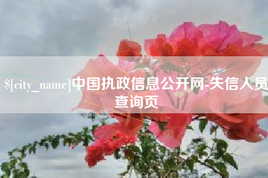 博尔塔拉蒙古中国执政信息公开网-失信人员查询页