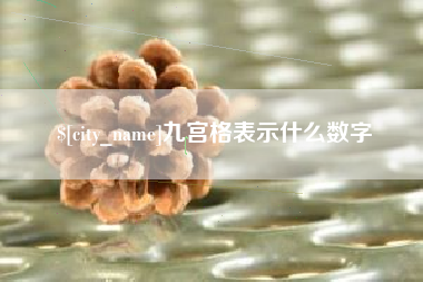 博尔塔拉蒙古九宫格表示什么数字