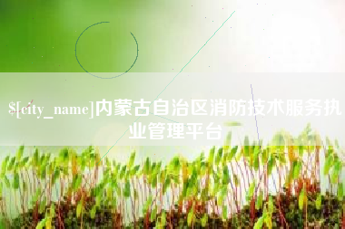 博尔塔拉蒙古内蒙古自治区消防技术服务执业管理平台