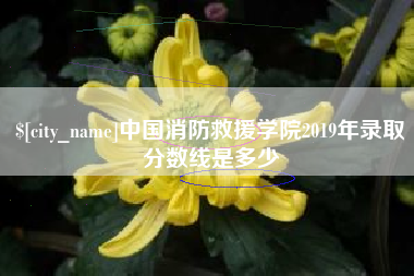 博尔塔拉蒙古中国消防救援学院2019年录取分数线是多少