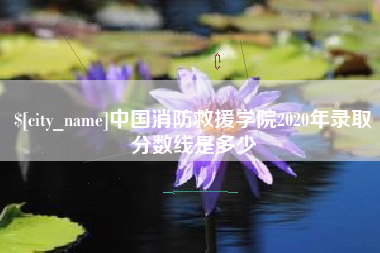 博尔塔拉蒙古中国消防救援学院2020年录取分数线是多少