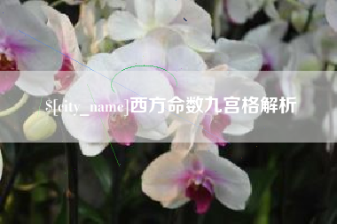 博尔塔拉蒙古西方命数九宫格解析