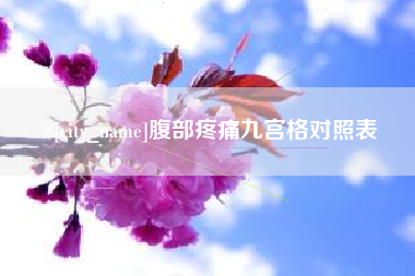 博尔塔拉蒙古腹部疼痛九宫格对照表