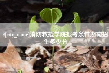 博尔塔拉蒙古消防救援学院报考条件湖南招生多少分