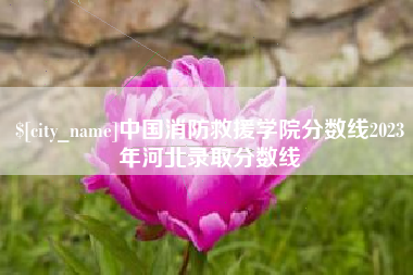 博尔塔拉蒙古中国消防救援学院分数线2023年河北录取分数线