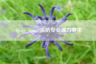 博尔塔拉蒙古消防专业视力要求