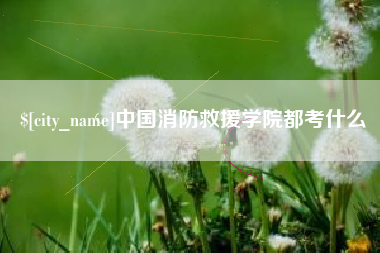博尔塔拉蒙古中国消防救援学院都考什么