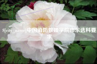 博尔塔拉蒙古中国消防救援学院山东选科要求