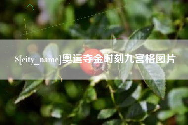博尔塔拉蒙古奥运夺金时刻九宫格图片